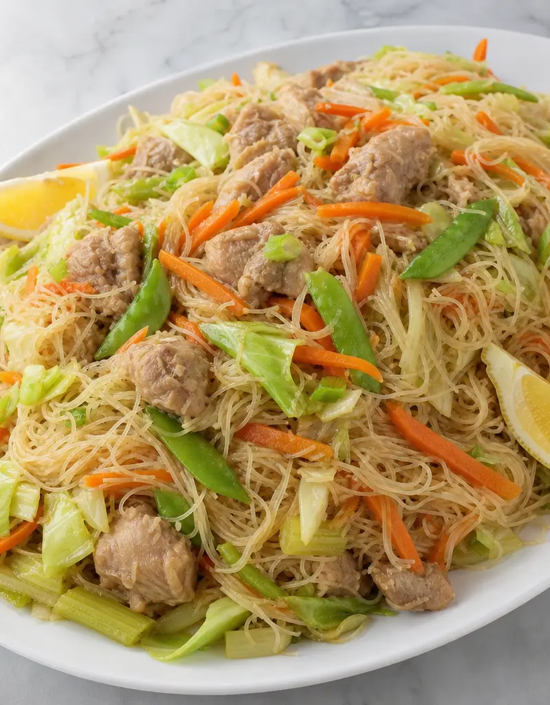 Filipino Chicken Pancit Bihon