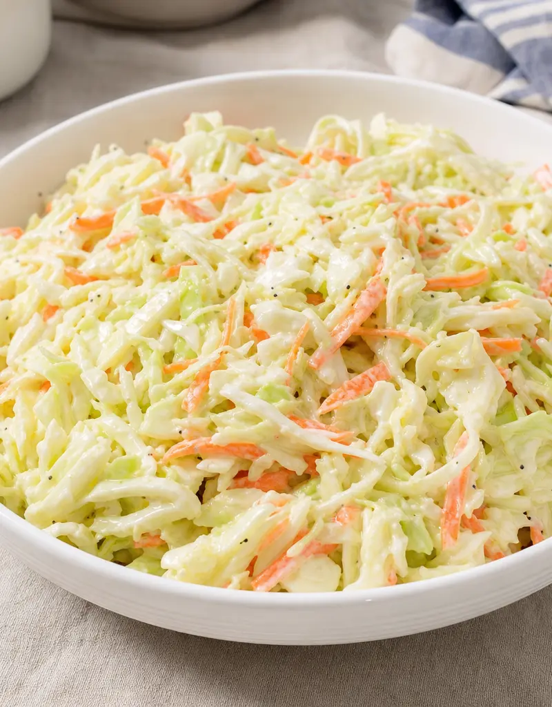 Classic Creamy Cabbage Coleslaw