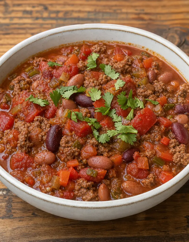 Western North Carolina Beef and Bean Chili