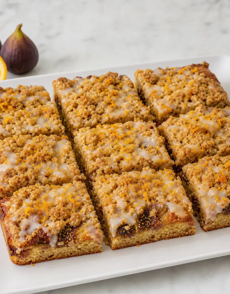 Fig and Orange Streusel Cake