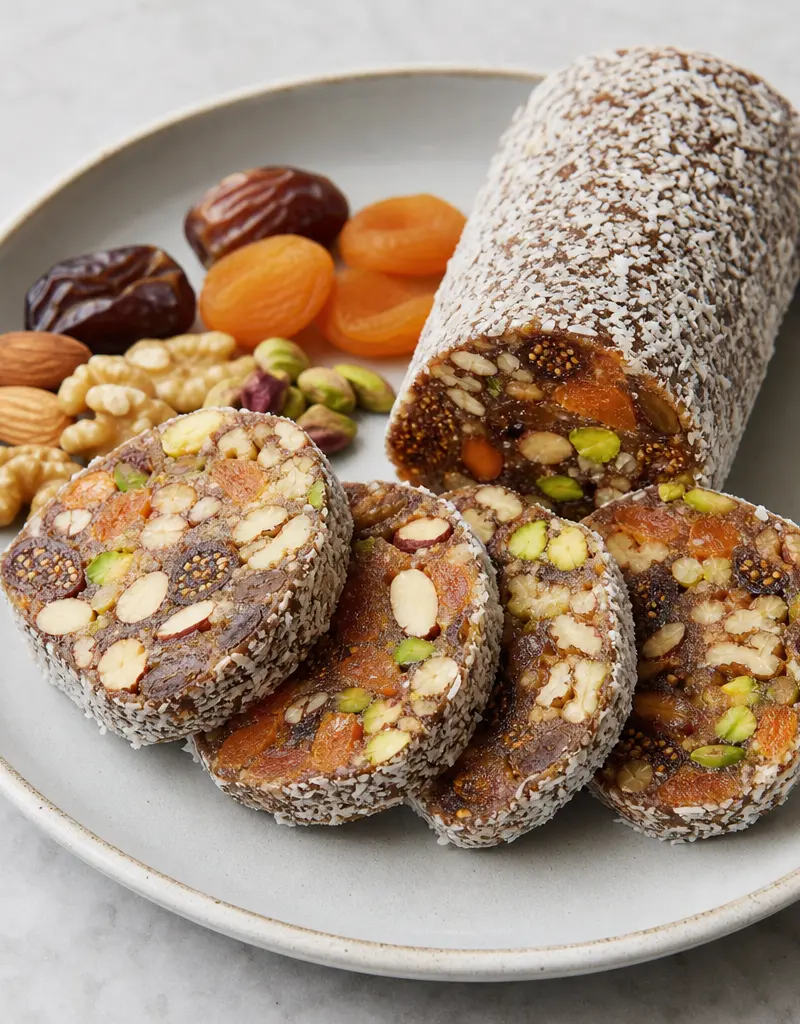 Date, Apricot, and Toasted Nut Roll