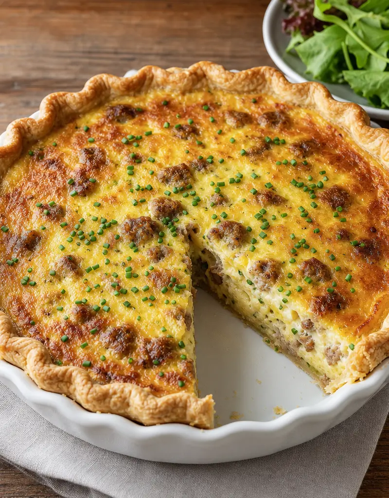 Chicken Sausage Quiche Lorraine