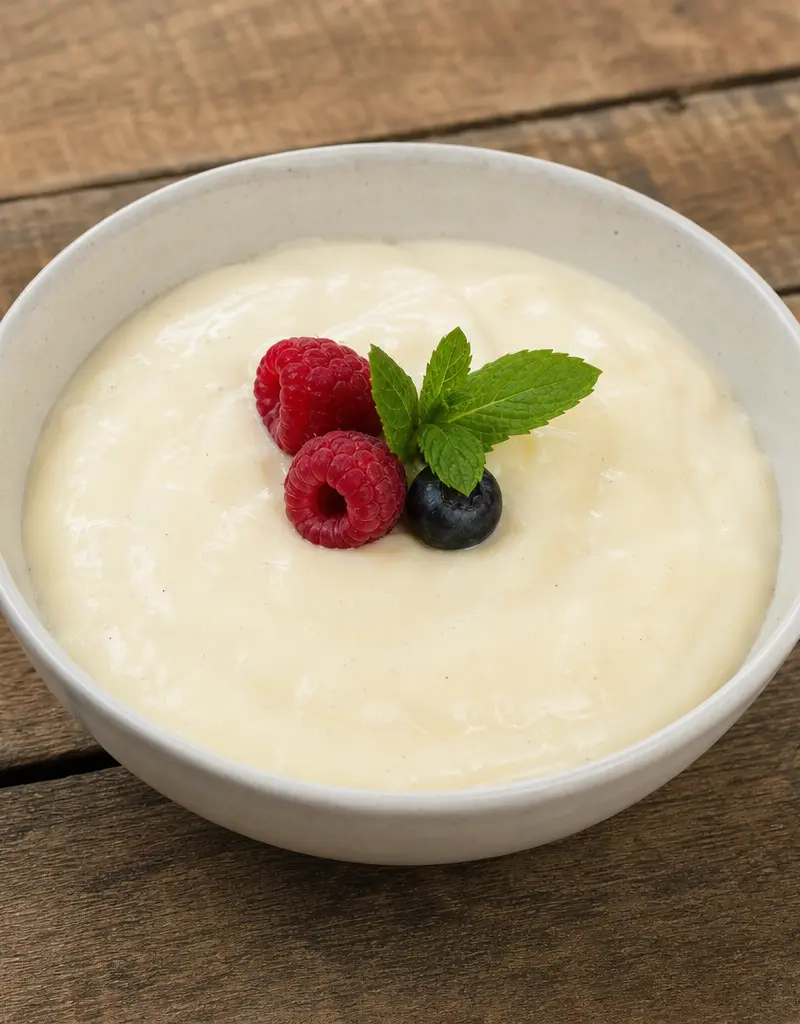 Vanilla Cornstarch Pudding prepared dish